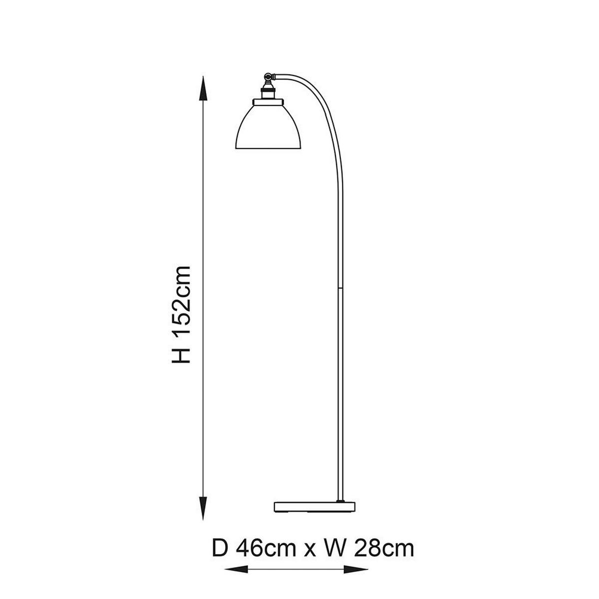 STEHLEUCHTE 28/46/152 cm    - Klar/Silberfarben, KONVENTIONELL, Glas/Metall (28/46/152cm)