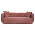 BIGSOFA Flachgewebe Rostfarben  - Rostfarben/Schwarz, KONVENTIONELL, Kunststoff/Textil (228/73/103cm) - Ambia Home