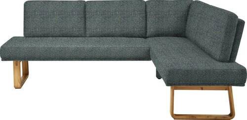 ECKBANK 240/174 cm  in Türkis, Eichefarben  - Türkis/Eichefarben, Design, Holz/Textil (240/174cm) - Dieter Knoll