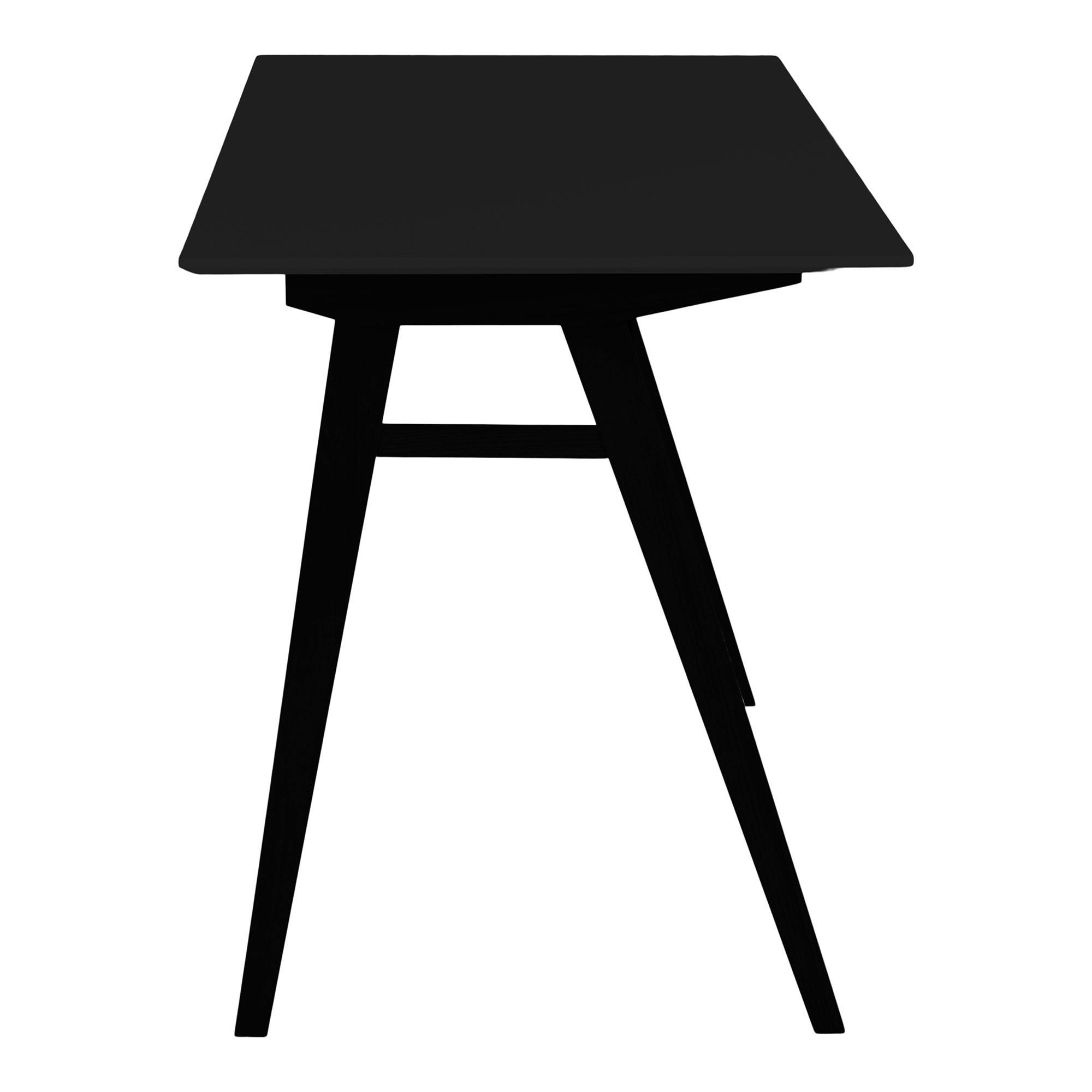 SKRIVBORD  i svart  - svart, Modern, trämaterial/trä (120/75/60cm) - MID.YOU