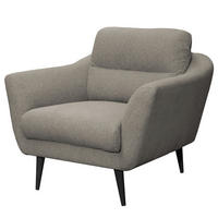 SESSEL in Webstoff Grau  - Schwarz/Grau, Design, Holz/Textil (92/87/88cm) - Livetastic