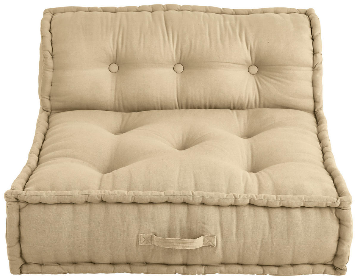 SOFAELEMENT in Webstoff Taupe  - Taupe, Trend, Textil (80/43/80cm) - P & B
