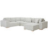 WOHNLANDSCHAFT in Flachgewebe Beige  - Beige/Buchefarben, Konventionell, Holz/Kunststoff (283/371/208cm) - Livetastic