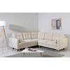 ECKSOFA Noret Beige  - Beige/Buchefarben, Design, Holz/Textil (242/242cm) - MID.YOU