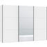 SCHWEBETÜRENSCHRANK in Weiß - Silberfarben/Weiß, Design, Glas/Holzwerkstoff (303,1/220/65cm) - Jutzler SCHWEBETÜRENSCHRANK in Weiß - Silberfarben/Weiß, Design, Glas/Holzwerkstoff (303,1/220/65cm) - Jutzler