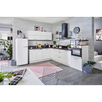 KÜCHENLEERBLOCK  215/305 cm  in Schwarz, Weiß  - Schwarz/Weiß, KONVENTIONELL, Holzwerkstoff/Metall (215/305cm) - Welnova