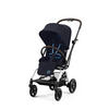 BUGGY Eezy S Twist+2  - Silberfarben/Dunkelblau, Basics, Kunststoff/Textil (80.5/45/105cm) - cybex GOLD