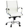 DREHSTUHL Lederlook Creme, Chromfarben  - Chromfarben/Creme, MODERN, Leder/Kunststoff (60/111/50cm) - MID.YOU