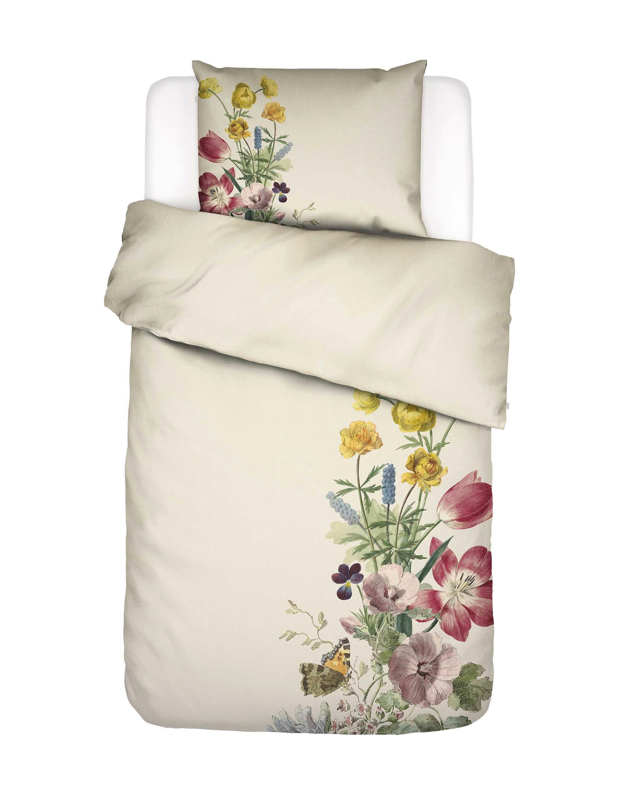 BETTWÄSCHE Viola Satin 135/200 cm  - Creme, KONVENTIONELL, Textil (135/200cm) - Essenza