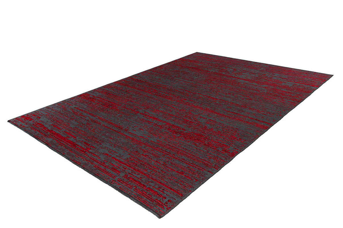 KOBEREC TKANÝ NA PLOCHO, 160/230 cm, červená - červená, Konvenční, textil (160/230cm)