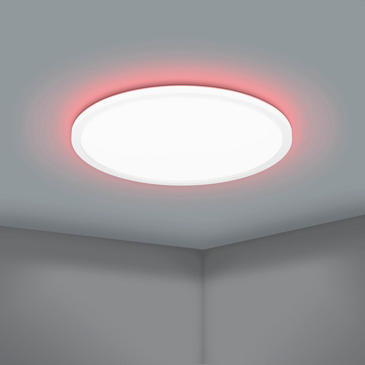 LED-DECKENLEUCHTE 38,9/3 cm    - Weiß, Basics, Kunststoff (38,9/3cm)