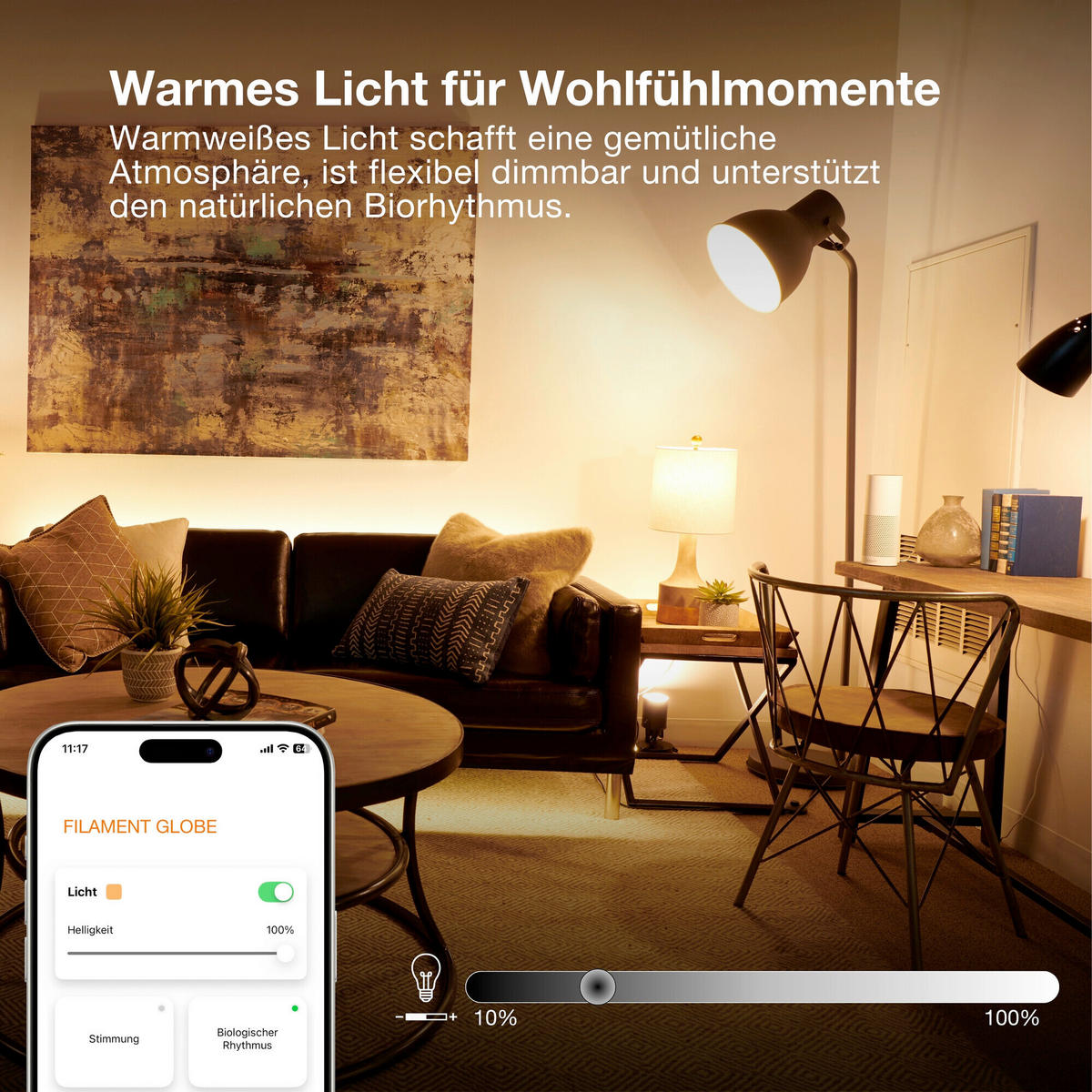 LED-FILAMENT-LEUCHTMITTEL   E14 4 W 470 lm  - Transparent, Basics, Glas (4,5/11cm) - Osram