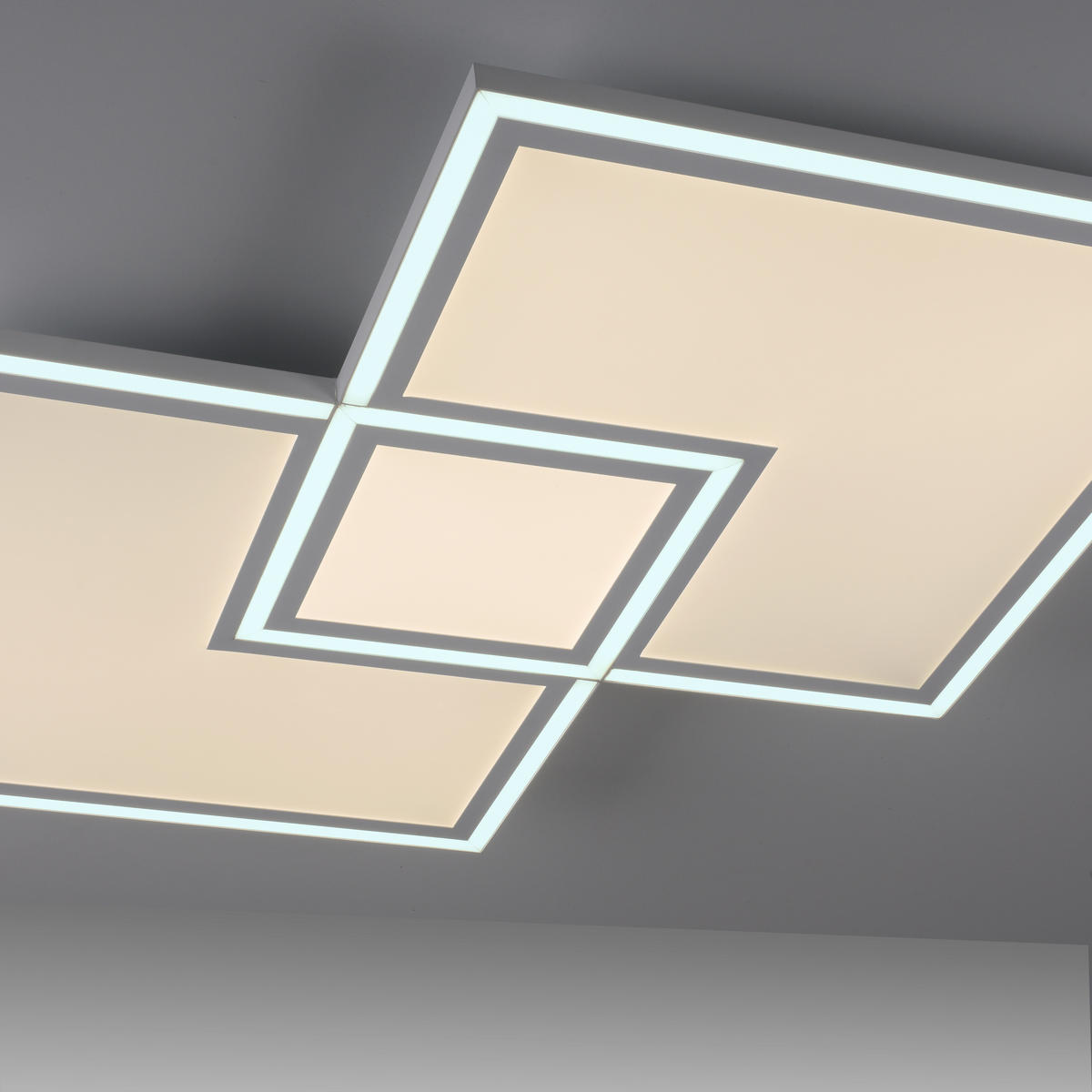 LED-DECKENLEUCHTE 51 W    67/67/5 cm  - Weiss, Trend, Kunststoff/Metall (67/67/5cm) - Novel