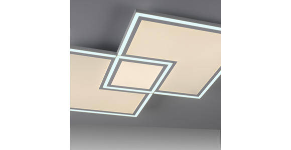 LED-DECKENLEUCHTE 67/67/5 cm   - Weiß, Trend, Kunststoff/Metall (67/67/5cm) - Novel