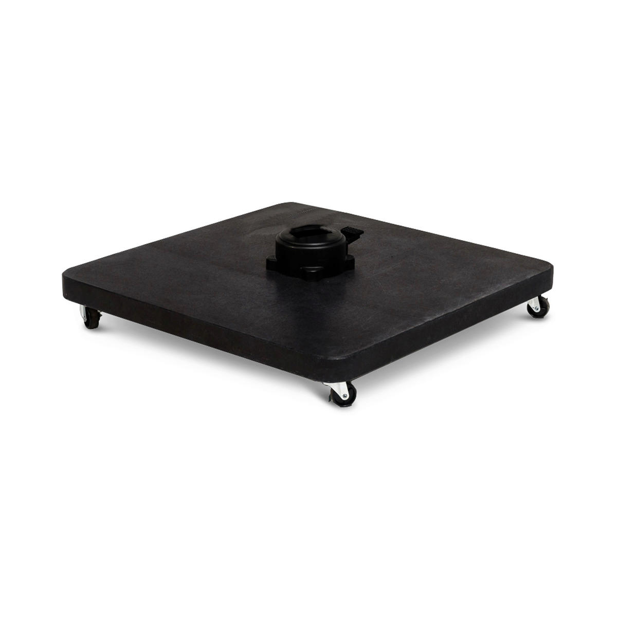 SONNENSCHIRMSTÄNDER - Schwarz, Basics, Stein (80/5/80cm) - Tierra Outdoor