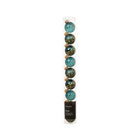 JULGRANSKULOR SET 3/3/3 cm 9 delar  - smaragdgrön, Basics, glas (3/3/3cm)