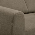 ECKSOFA Braun Flachgewebe Bettkasten, Schlaffunktion, Rücken echt, Kopfstütze, Liegefläche im Originalstoff  - Buchefarben/Braun, KONVENTIONELL, Holz/Textil (241/166cm) - Carryhome