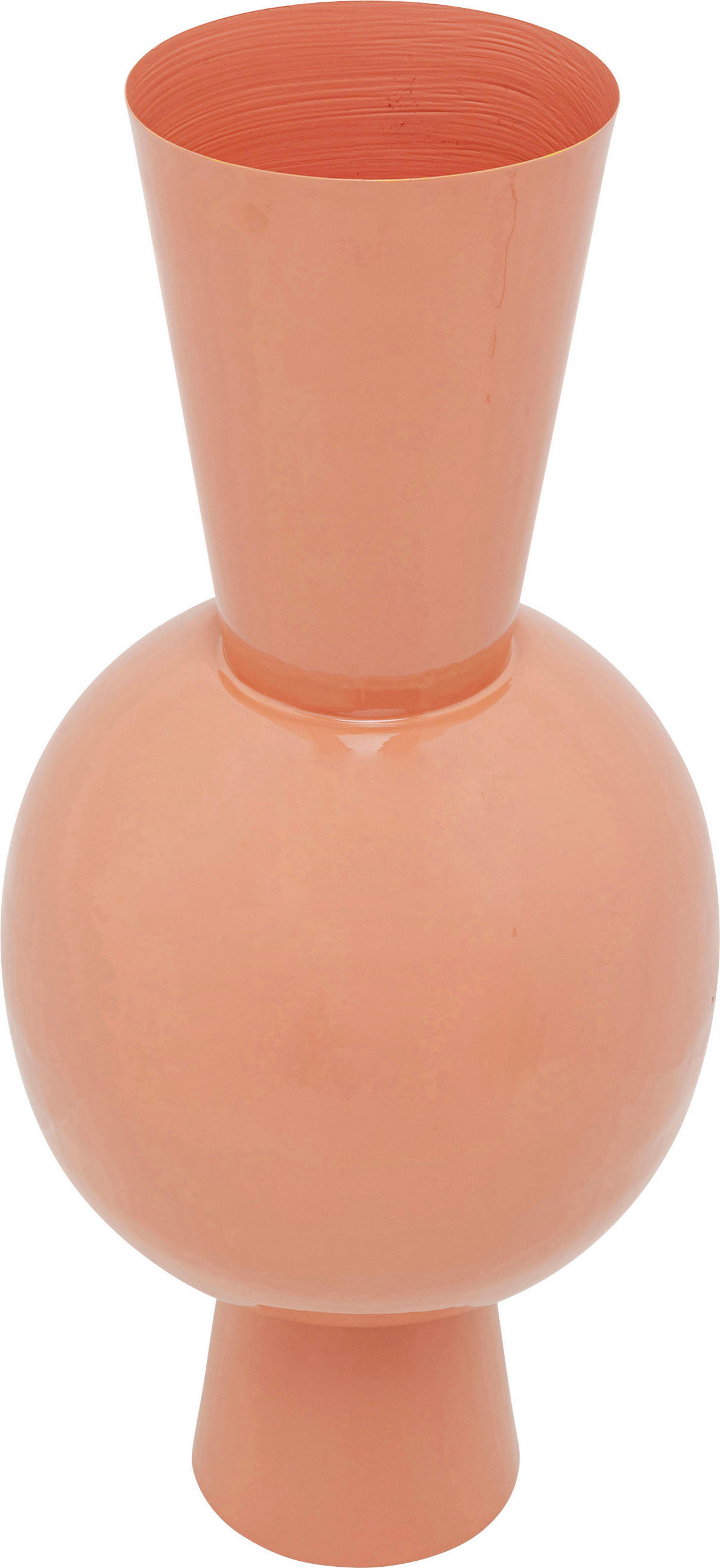 VASE 83 cm  - Orange, Design, Metall (38/83/38cm) - Kare-Design
