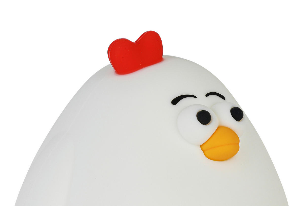 NOČNÉ SVETLO, 11,5/11,2/10,2 cm - biela, Trend, plast (11,5/11,2/10,2cm) - Novel