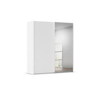 SCHWEBETÜRENSCHRANK 201/223/69 cm,  in Weiß, 2 Tür(en)  - Weiß, Basics, Glas/Holzwerkstoff (201/223/69cm) - Rauch Möbel