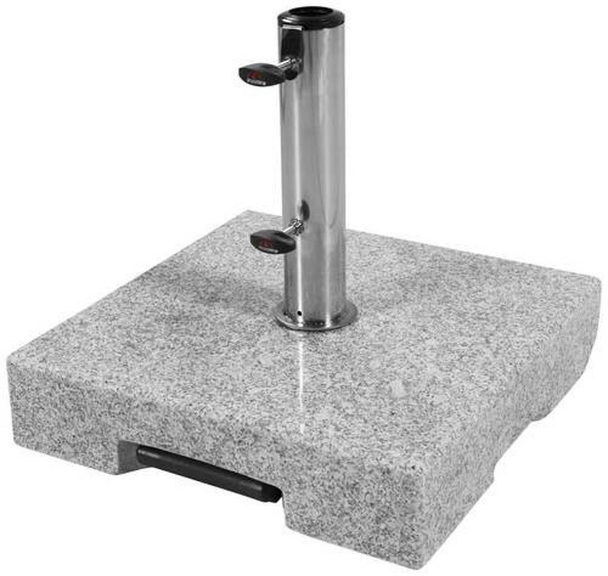 SONNENSCHIRMSTÄNDER Granit Grau  - Grau, Basics, Stein (45/10/45cm) - Doppler