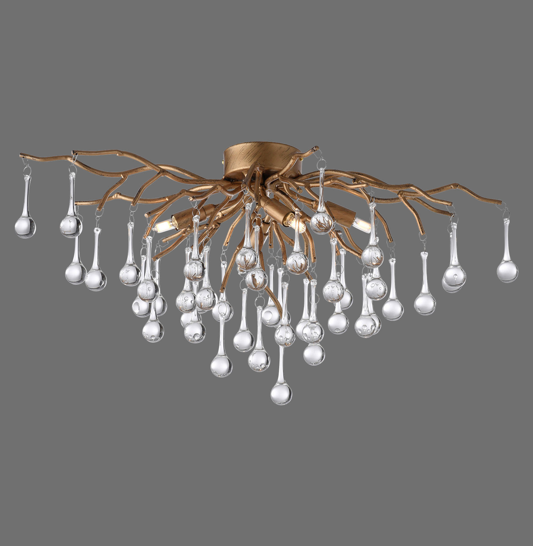 DECKENLEUCHTE Icicle 60/30/35 cm   - KONVENTIONELL, Kunststoff/Metall (60/30/35cm) - Paul Neuhaus