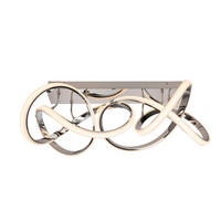 LED-DECKENLEUCHTE 89/53/32 cm   - Chromfarben, Design, Kunststoff/Metall (89/53/32cm) - Dieter Knoll