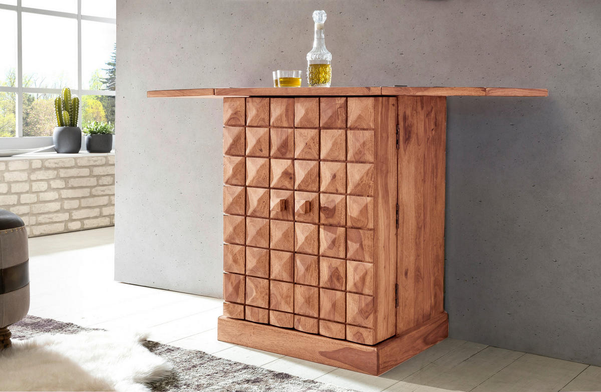 BARSCHRANK in Akaziefarben  - Akaziefarben, Design, Holz (65/91/50cm) - MID.YOU