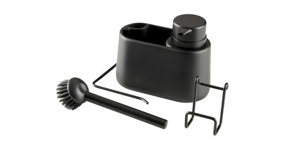 SPÜLORGANIZER - Schwarz, Design, Kunststoff/Metall (28cm) - Homeware