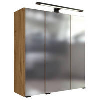 SPIEGELSCHRANK 60/64/20 cm  - Eichefarben, Modern, Glas/Holzwerkstoff (60/64/20cm) - Held