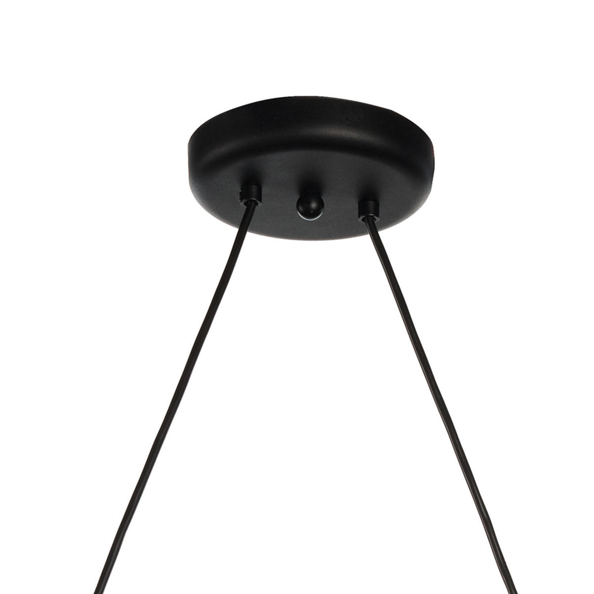 HÄNGELEUCHTE 60/24/90 cm   - Hellbraun/Schwarz, Basics, Holz/Metall (60/24/90cm)