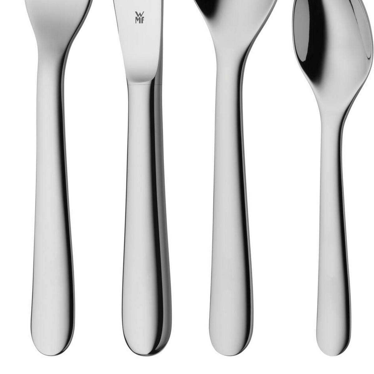 BESTECKSET 4-teilig Edelstahl  - Silberfarben, Basics, Metall - WMF