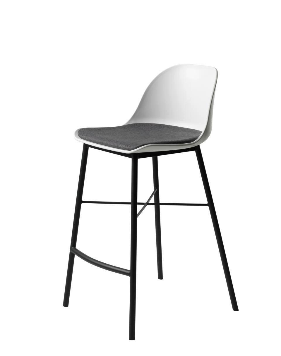 Livetastic Barhocker Whistler Counter Stool White Weiß 48x93x53 cm