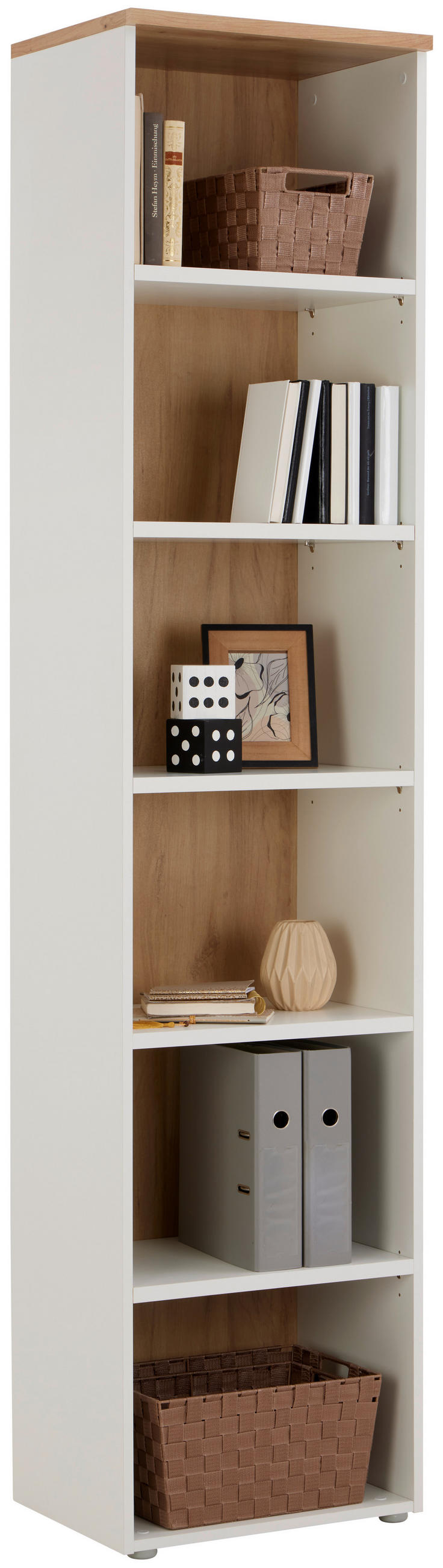 Aktenregal Kontor Weiss/eiche Dekor B: 50 Cm