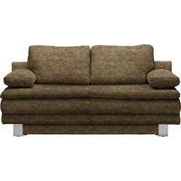 SCHLAFSOFA in Webstoff Hellgrün  - Chromfarben/Hellgrün, Design, Textil/Metall (194/96/86cm) - Novel