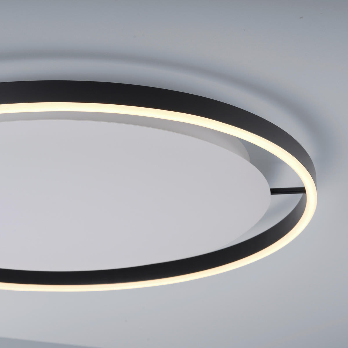 LED-DECKENLEUCHTE 58,5/58,5/5,3 cm   - Anthrazit, Design, Kunststoff/Metall (58,5/58,5/5,3cm)