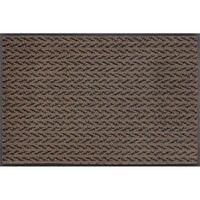 FUßMATTE  50/75 cm  Braun  - Braun, KONVENTIONELL, Kunststoff (50/75cm) - wash+dry
