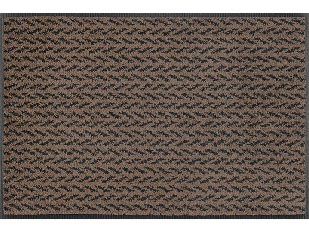 FUßMATTE  50/75 cm  Braun  - Braun, KONVENTIONELL, Kunststoff (50/75cm) - wash+dry