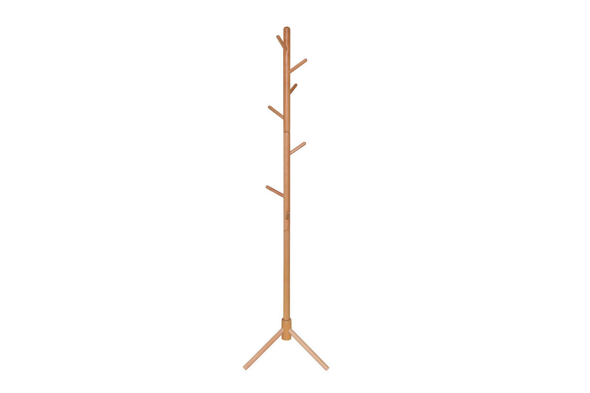 GARDEROBENSTÄNDER in Buchefarben   - Buchefarben, Design, Holz (45/45/174cm) - MID.YOU