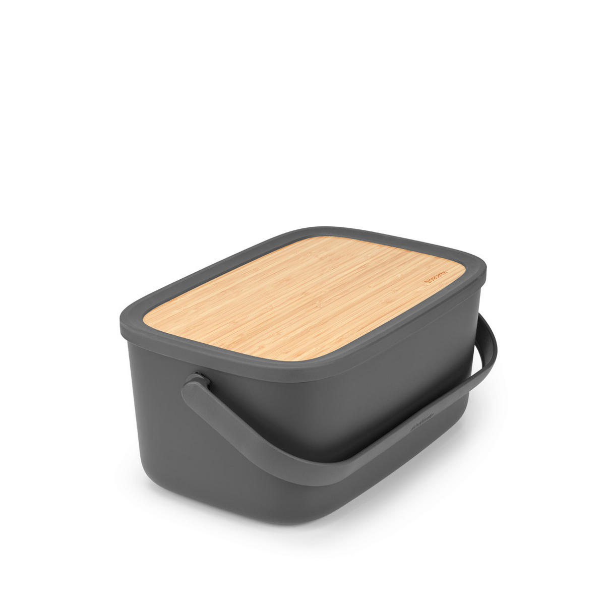 POSODA ZA KRUH   39.5/16.3/25.5 cm           - temno siva, Design, umetna masa/les (39.5/16.3/25.5cm) - Brabantia