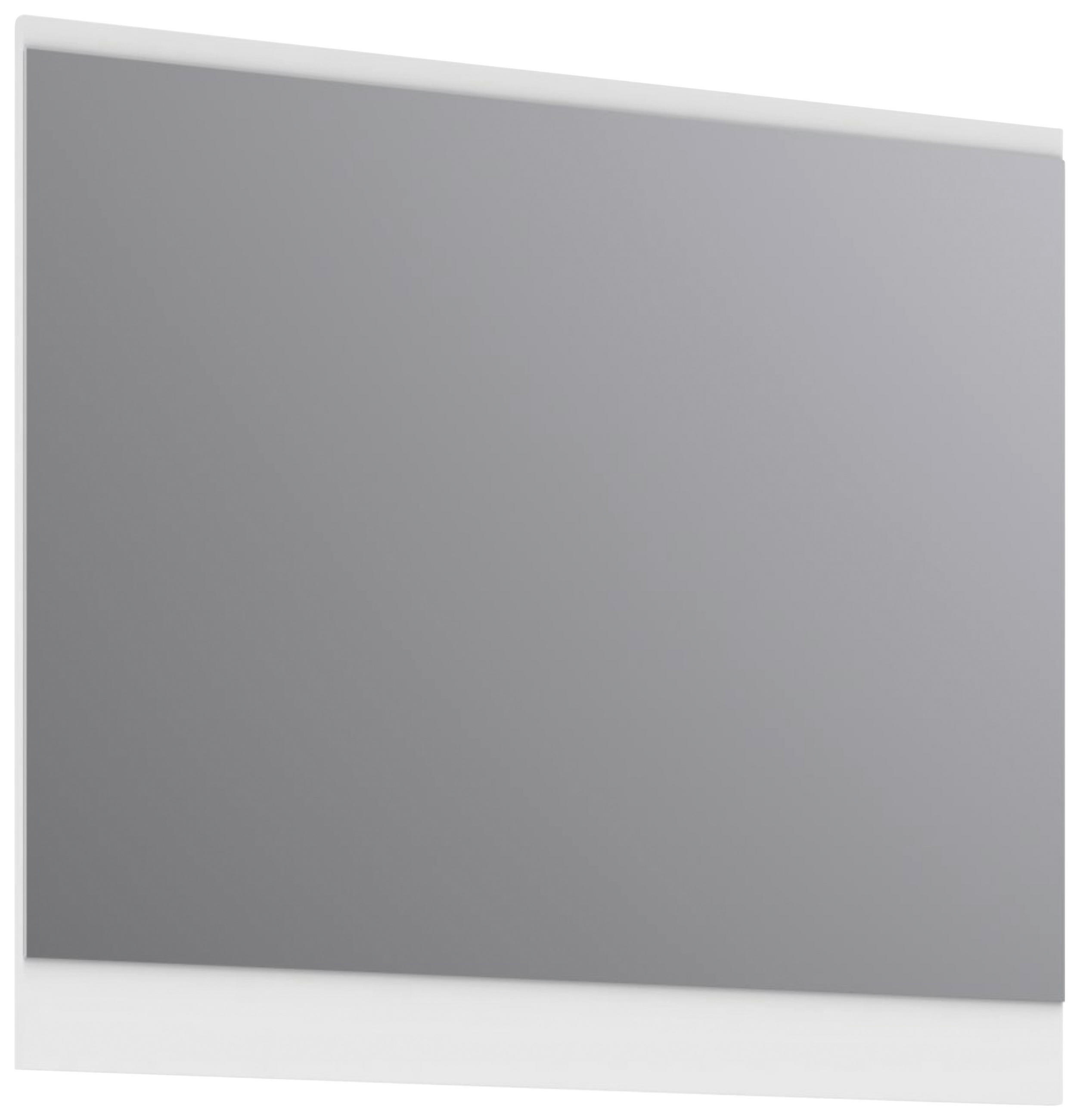 STENSKO OGLEDALO, 80/70/2 cm leseni material  - bela, Moderno, leseni material (80/70/2cm) - Voleo