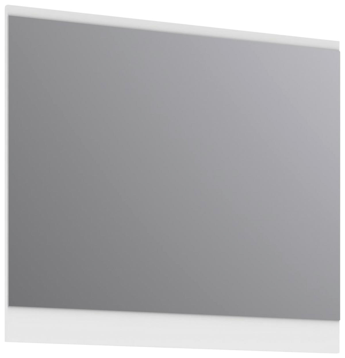 STENSKO OGLEDALO, 80/70/2 cm leseni material  - bela, Moderno, leseni material (80/70/2cm) - Voleo