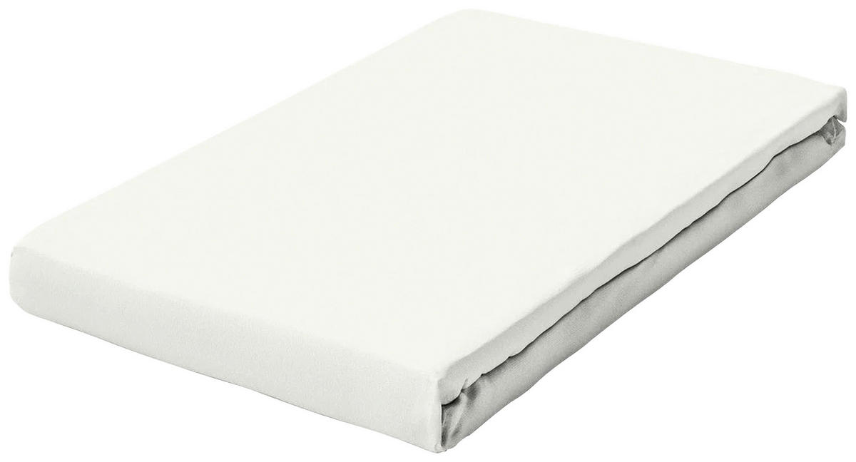 BOXSPRING-SPANNLEINTUCH 90-100/190-220 cm Jersey  - Perlmutt, Basics, Textil (90-100/190-220cm) - Schlafgut