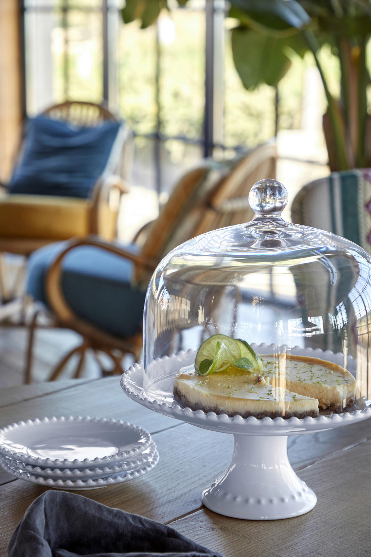 TORTENPLATTE PEARL 22/11,7 cm  - Weiß Hochglanz, Basics, Keramik (22/11,7cm) - Costa Nova