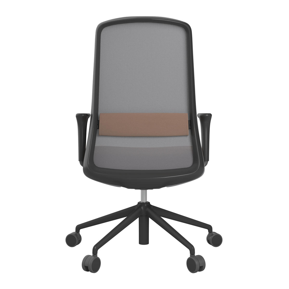 DREHSTUHL Braun, Grau, Schwarz  - Schwarz/Braun, MODERN, Kunststoff/Textil (70/103-115/70cm)