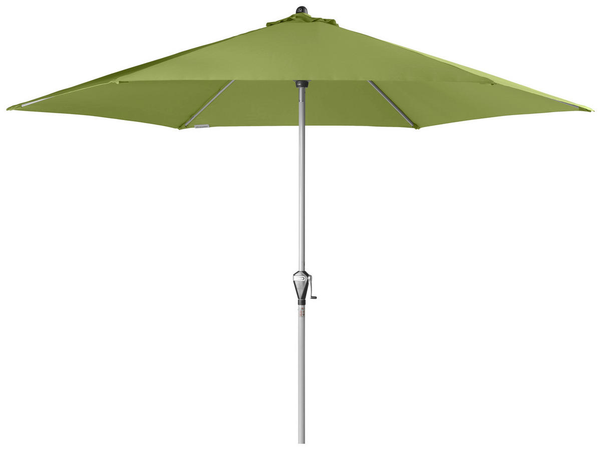 SONNENSCHIRM 320 cm Grün  - Silberfarben/Grün, Design, Textil/Metall (320cm) - Doppler