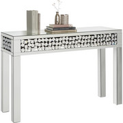 KONSOLE in Silberfarben - Silberfarben, Design, Glas/Holzwerkstoff (120/80/40cm) - Xora