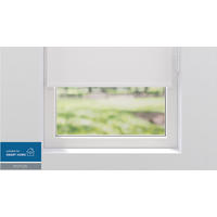 VERDUNKELUNGSROLLO 90/275 cm  - Weiß, Design, Textil (90/275cm)