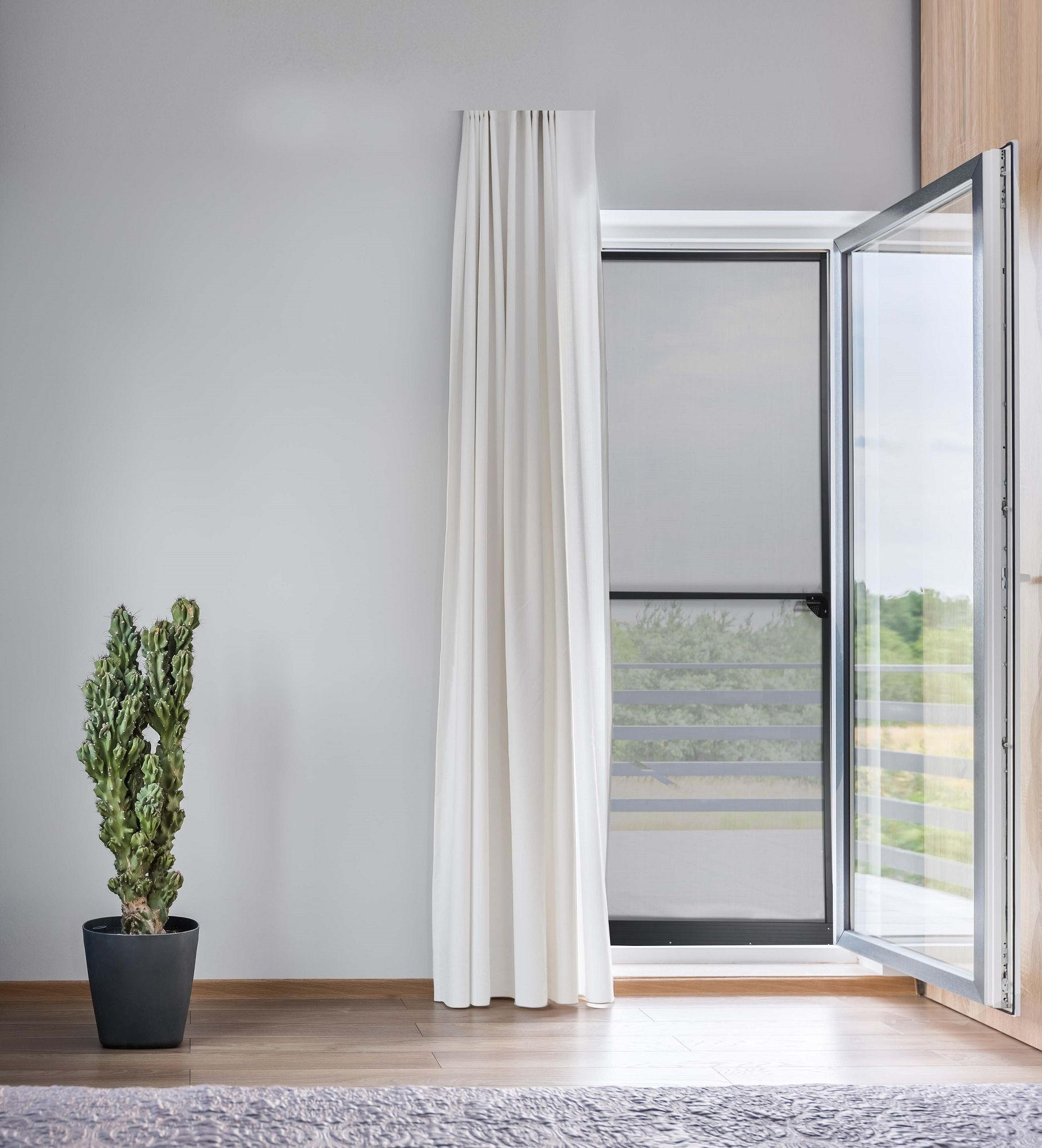 INSEKTENSCHUTZGITTER  - Transparent, Trend, Kunststoff/Metall (100/215cm)