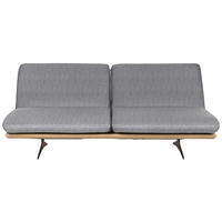 SCHLAFSOFA Eichefarben, Hellgrau  - Eichefarben/Beige, Design, Holz/Textil (204/92/90cm) - Dieter Knoll